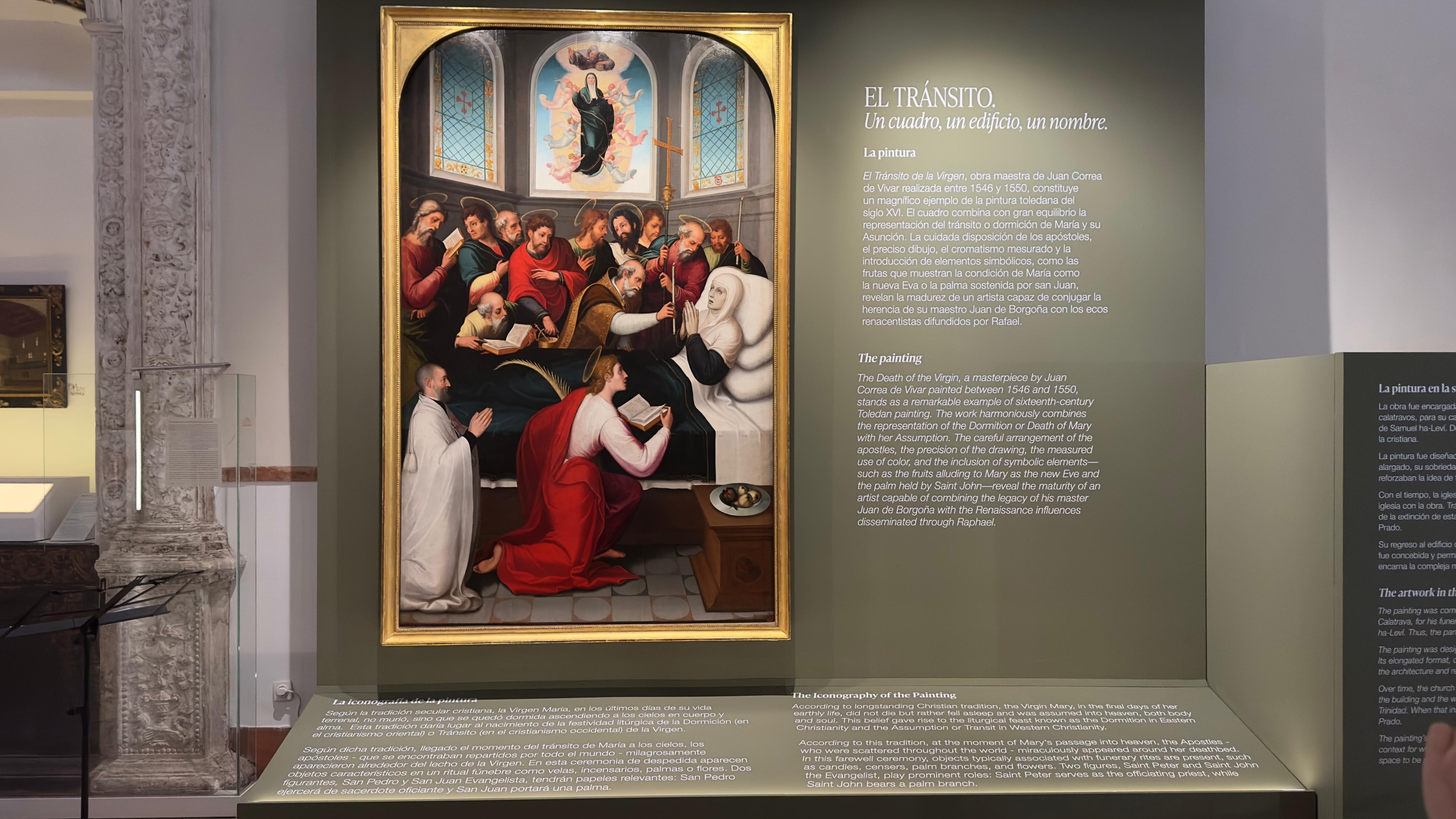 Obra de arte &#039;El tránsito de la virgen&#039; expuesta en el Museo Sefardí para la exposición temporal &#039;Maniera&#039;