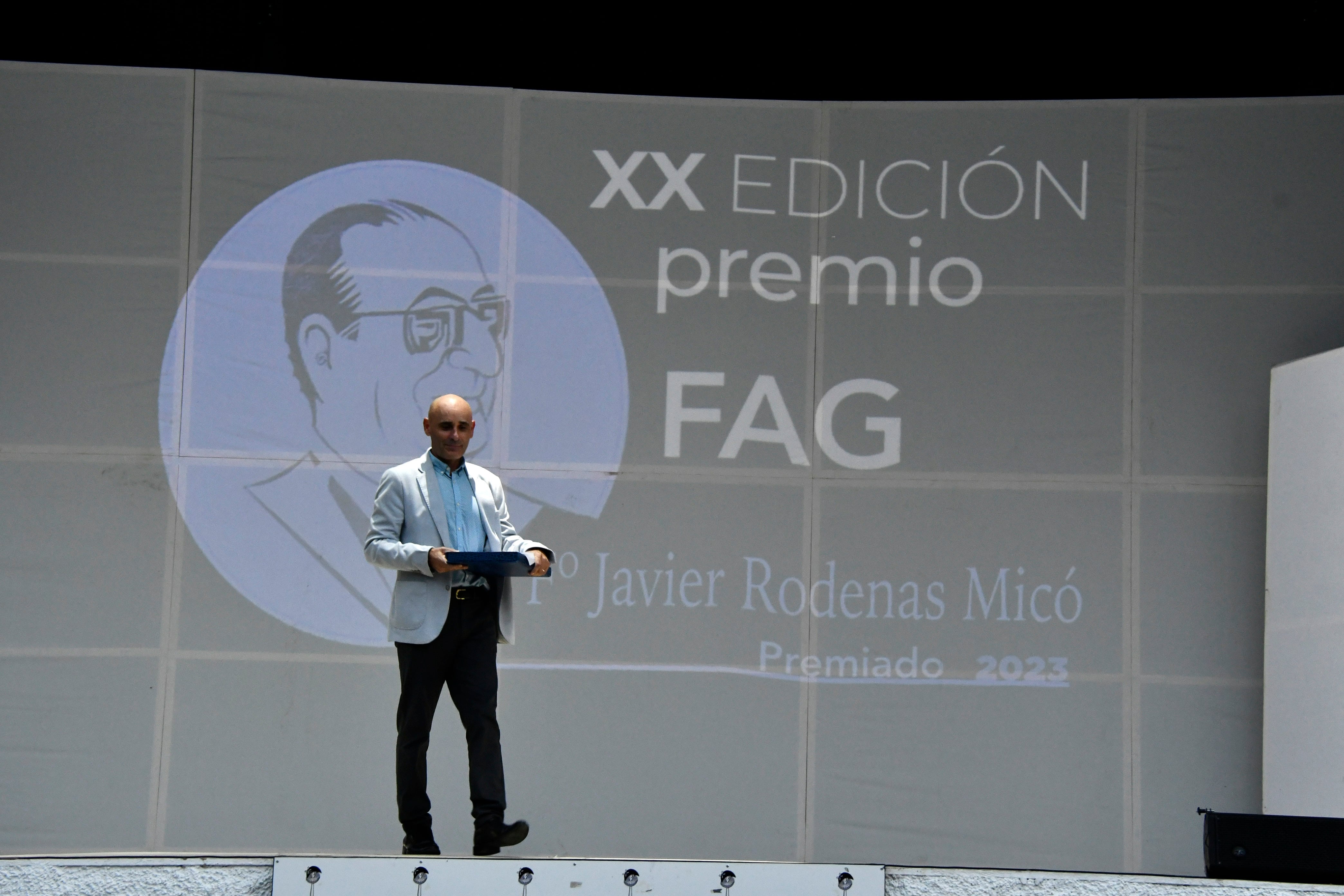 Momento de la entrega del premio, el pasado 4 de septiembre