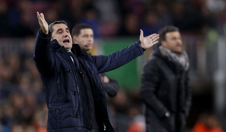 Valverde, en el Camp Nou 