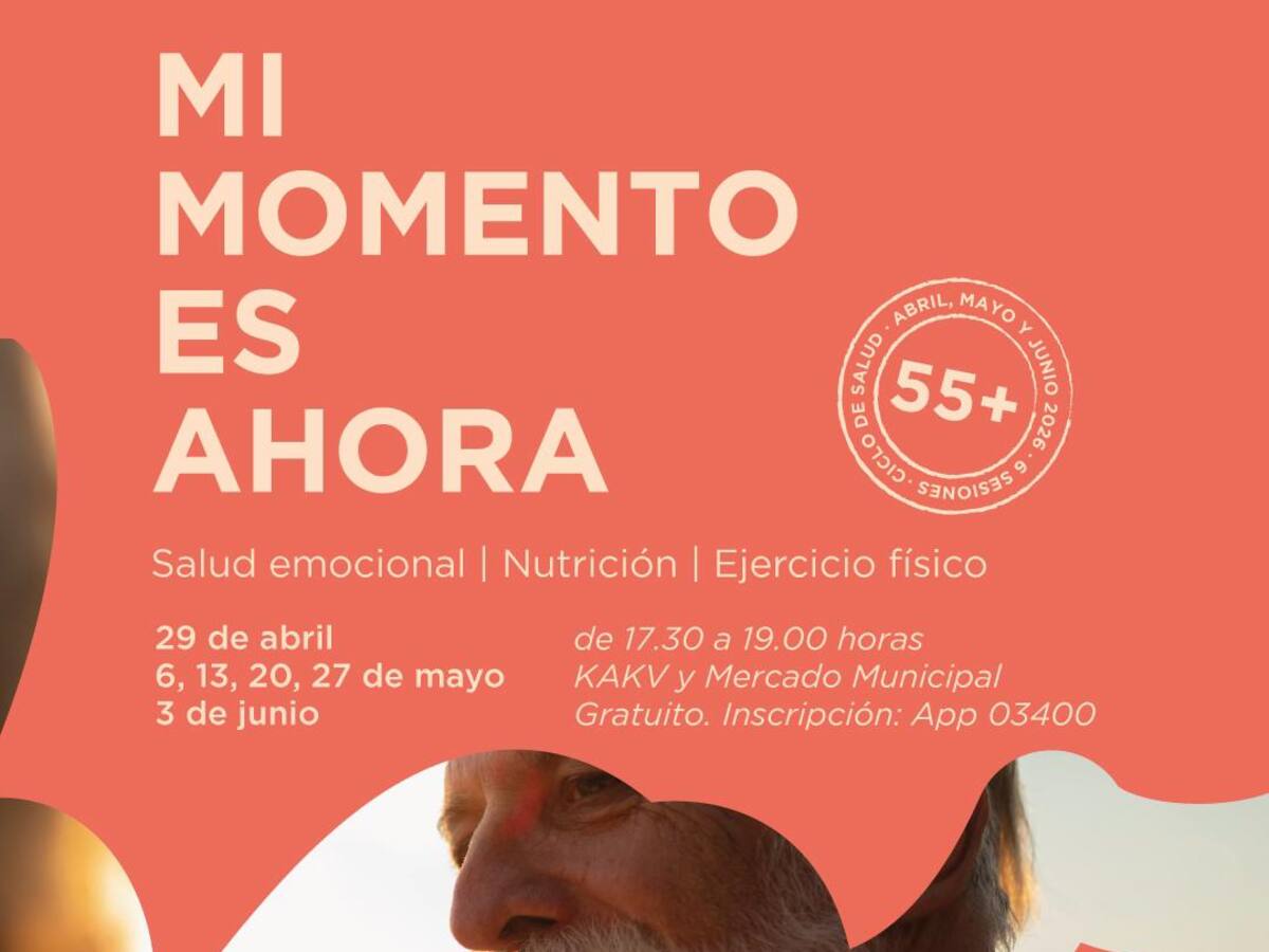 "Mi momento es Ahora", un ciclo de salud integral para mayores de 55 años sobre alimentación, salud mental y ejercicio físico