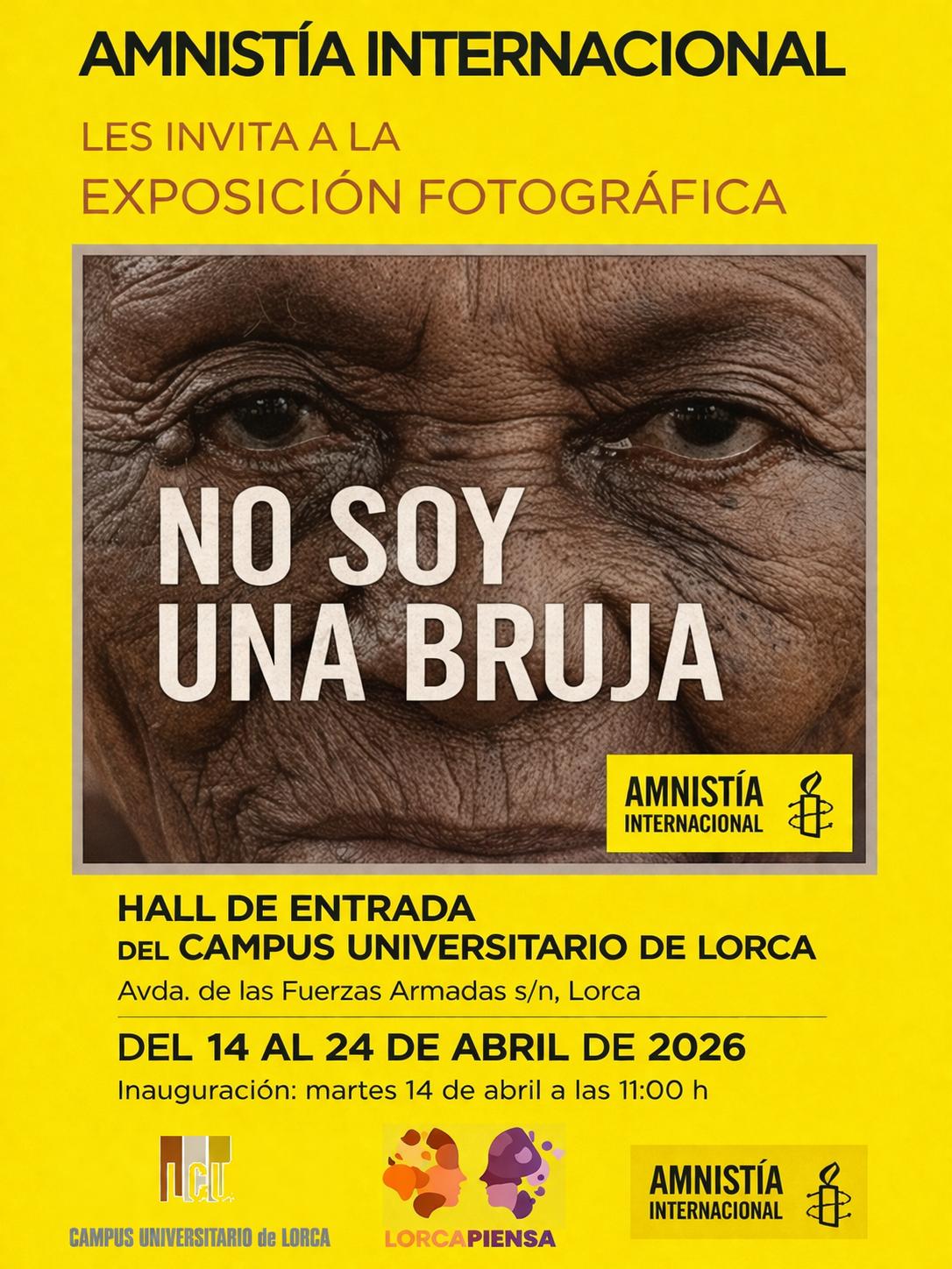 Cartel de la exposición No Soy Una Bruja