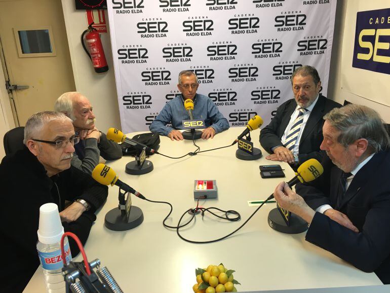 Juan Antonio Alchapar, Fulgencio Sáez, Miguel Cantos, Paco Sogorb y Pepe Cremades