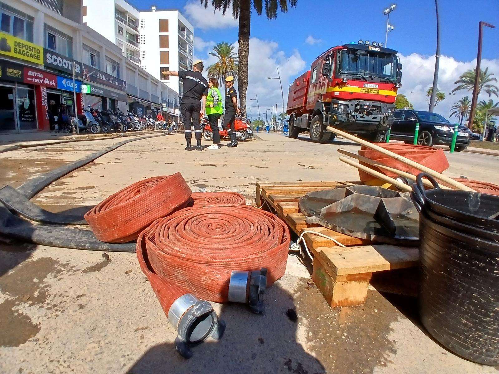 Imagen de los trabajos tras las lluvias