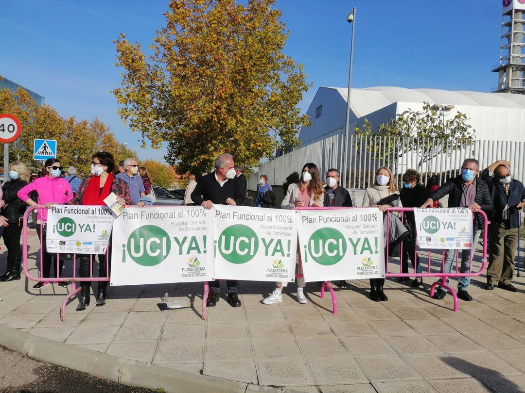 Durante la inauguración del Hospital de Toledo