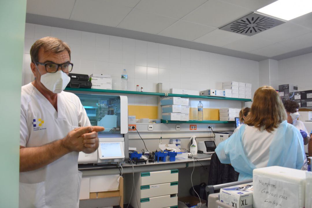 Laboratorio del hospital Doctor José Molina Orosa de Arrecife.