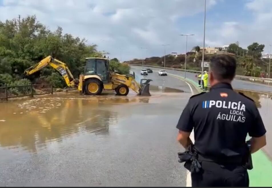 Carretera de Matalentisco en Águilas