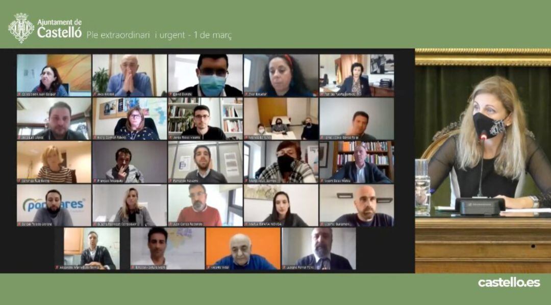 Pleno telemático del equipo de Gobierno