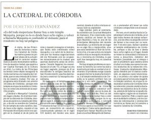 Tribuna opinión Demetrio Fernández