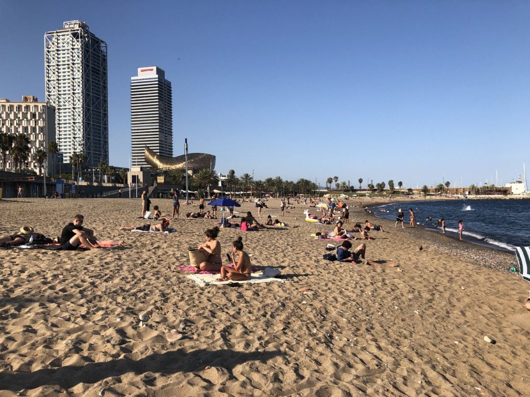 Playa Somorrostro de Barcelona.