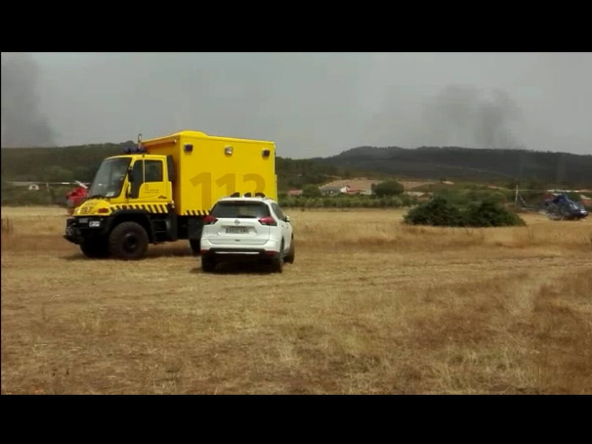Vídeo | El incendio de la Sierra de la Culebra desde el puesto de mando de Sarracín de Aliste