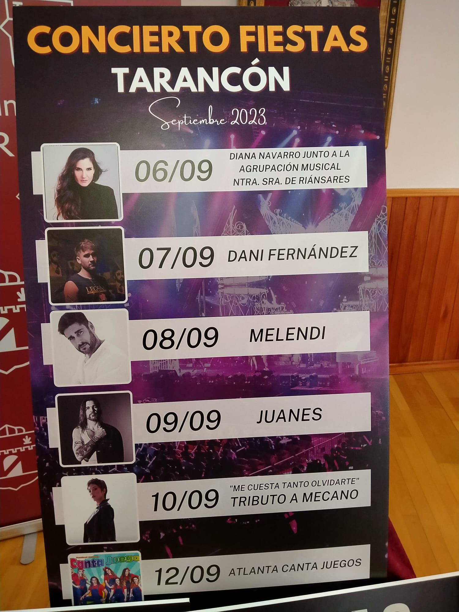 Conciertos de las Fiestas Patronales de Tarancón 2023