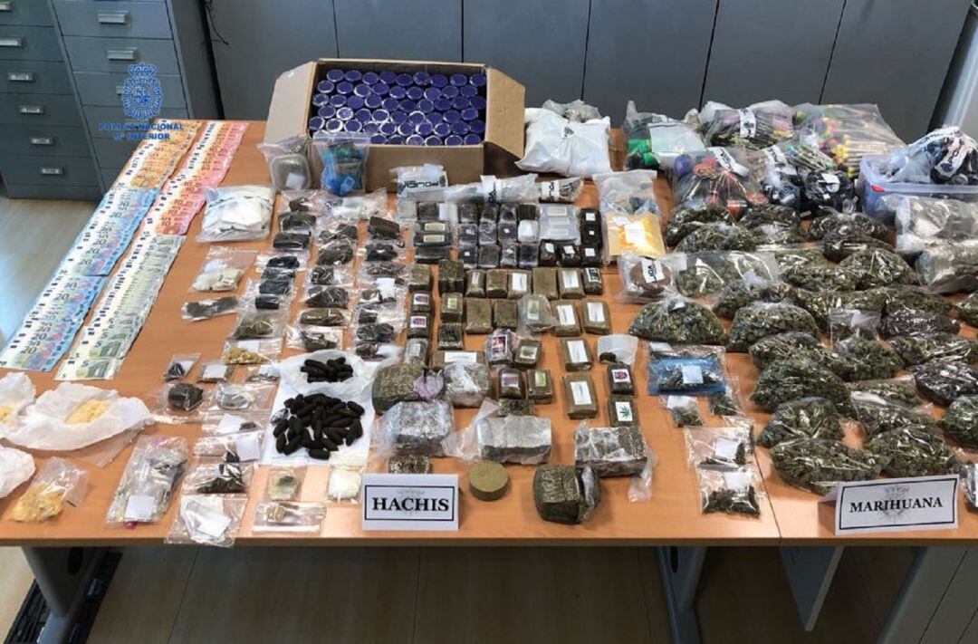 Imagen de la droga incautada