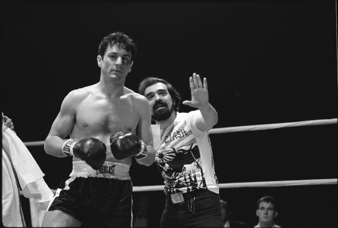 Martin Scorsese y Robert de Niro, durante el rodaje de &#039;Toro Salvaje&#039;