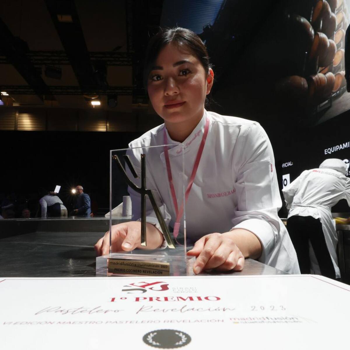 La getafense Noelia Tomoshige, Pastelera Revelación en Madrid Fusión
