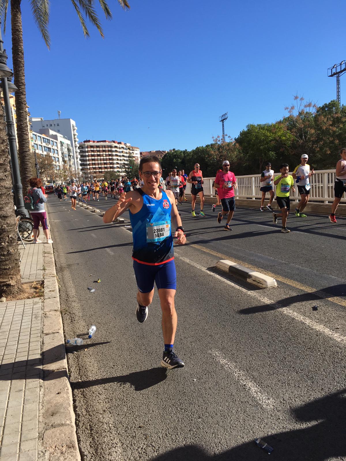 Sebas en la Maratón de Valencia