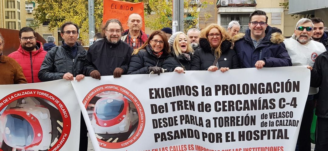 Los vecinos han recordado las necesidades en materia ferroviaria de Parla