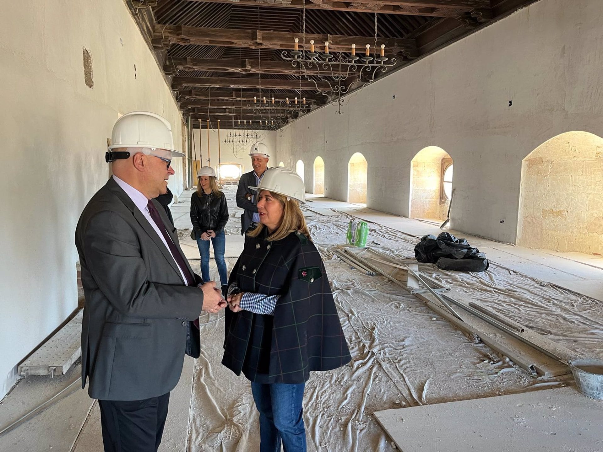 Visita a las obras de rehabilitación del Palacio Vázquez de Molina