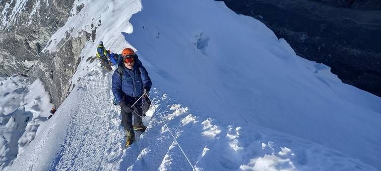 Alcanzando la cumbre