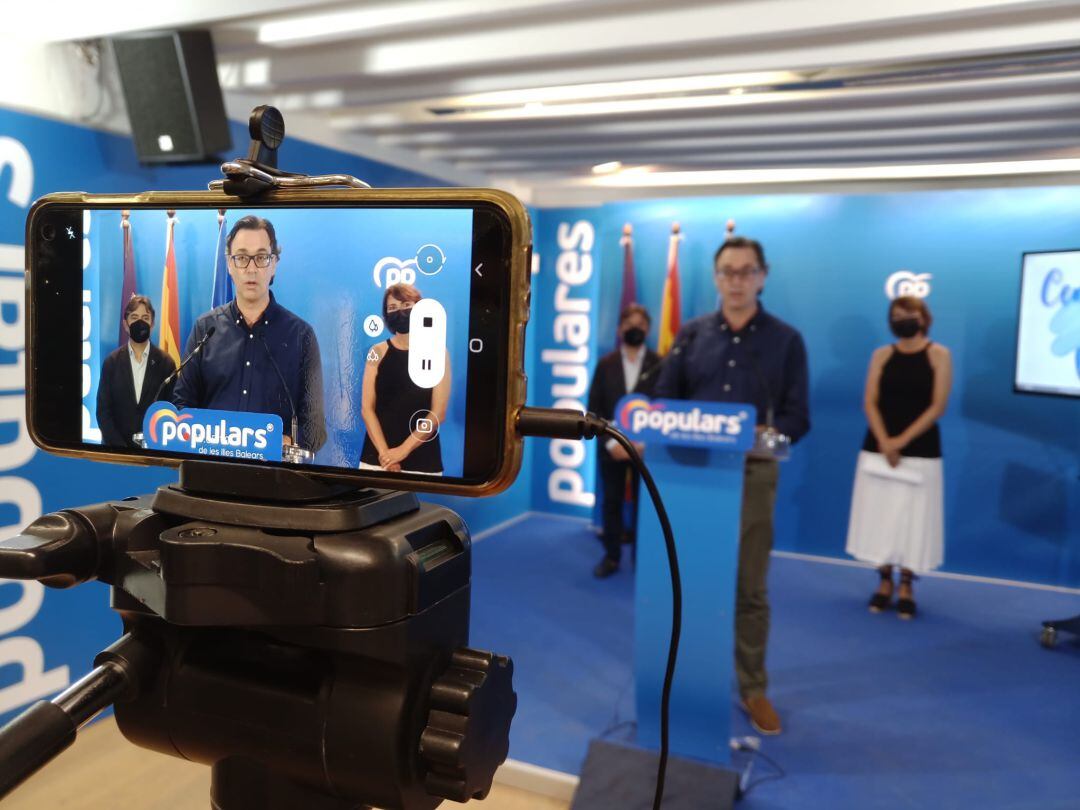 Rueda de prensa del PP.