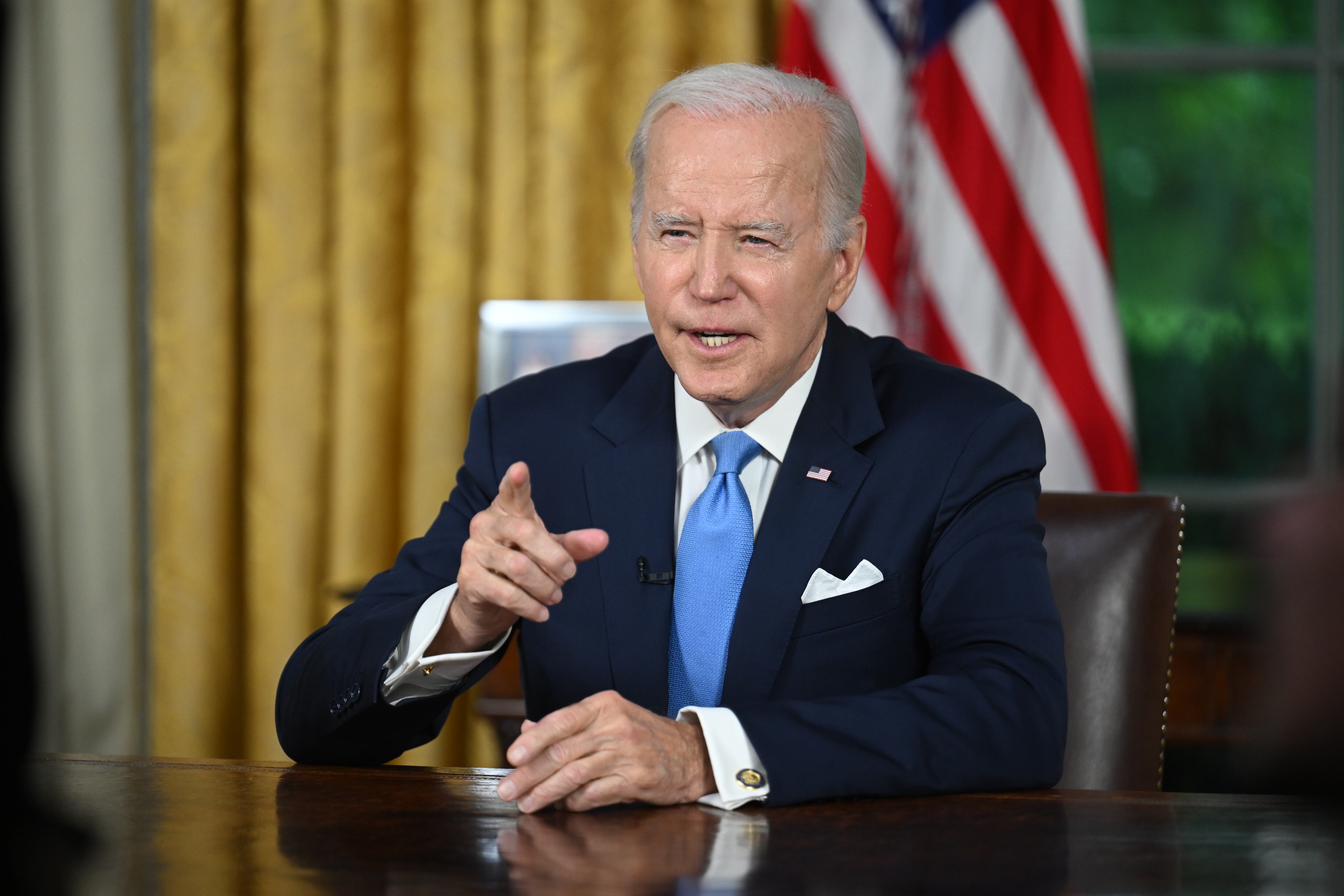 El presidente Joe Biden en un dicurso a la nación