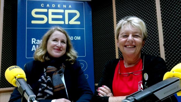 Teresa Cruz, directora de la Fundación Dscubre y Ana Villaescusa de Diverciencia.