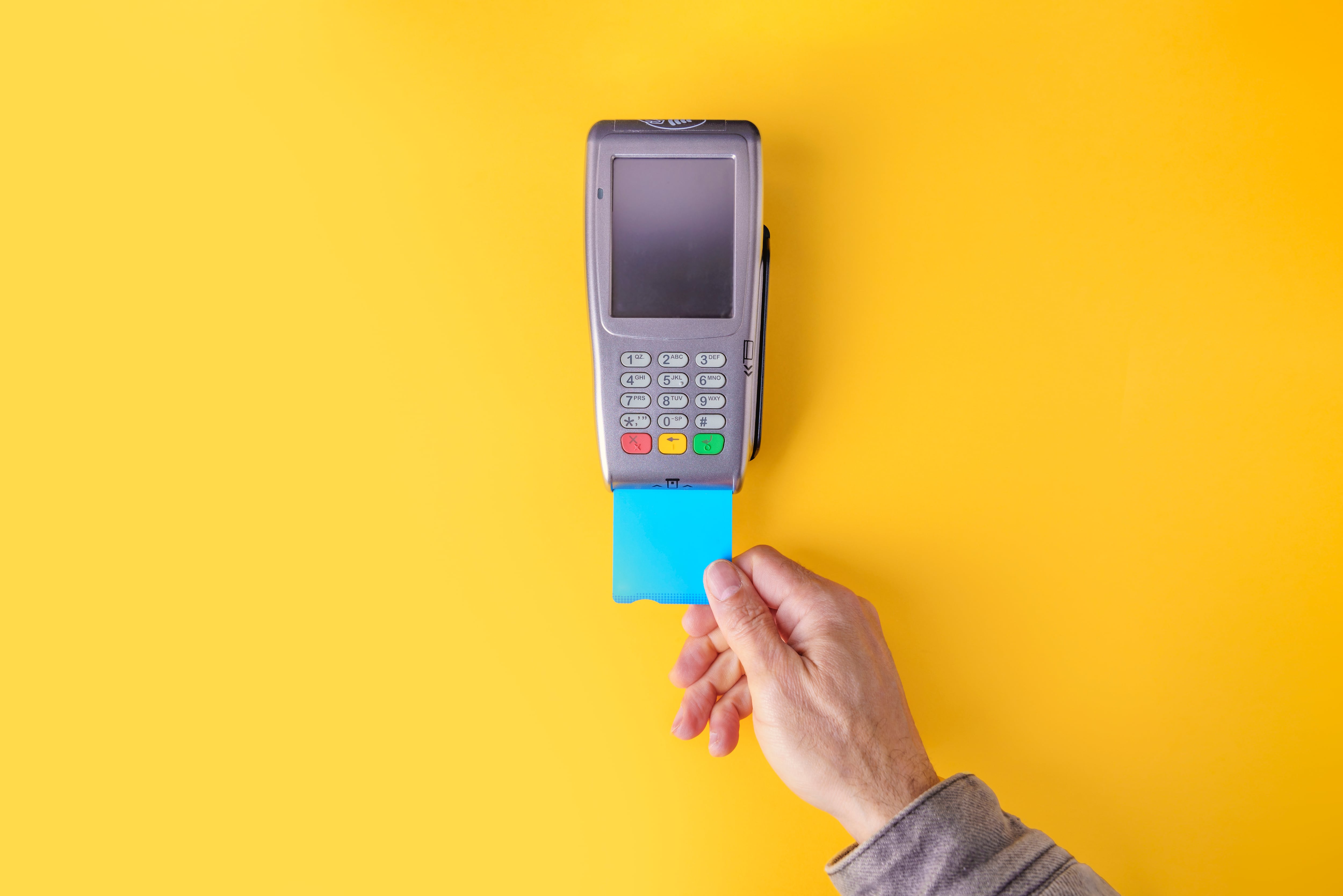 Ilustración sobre pagos con tarjeta