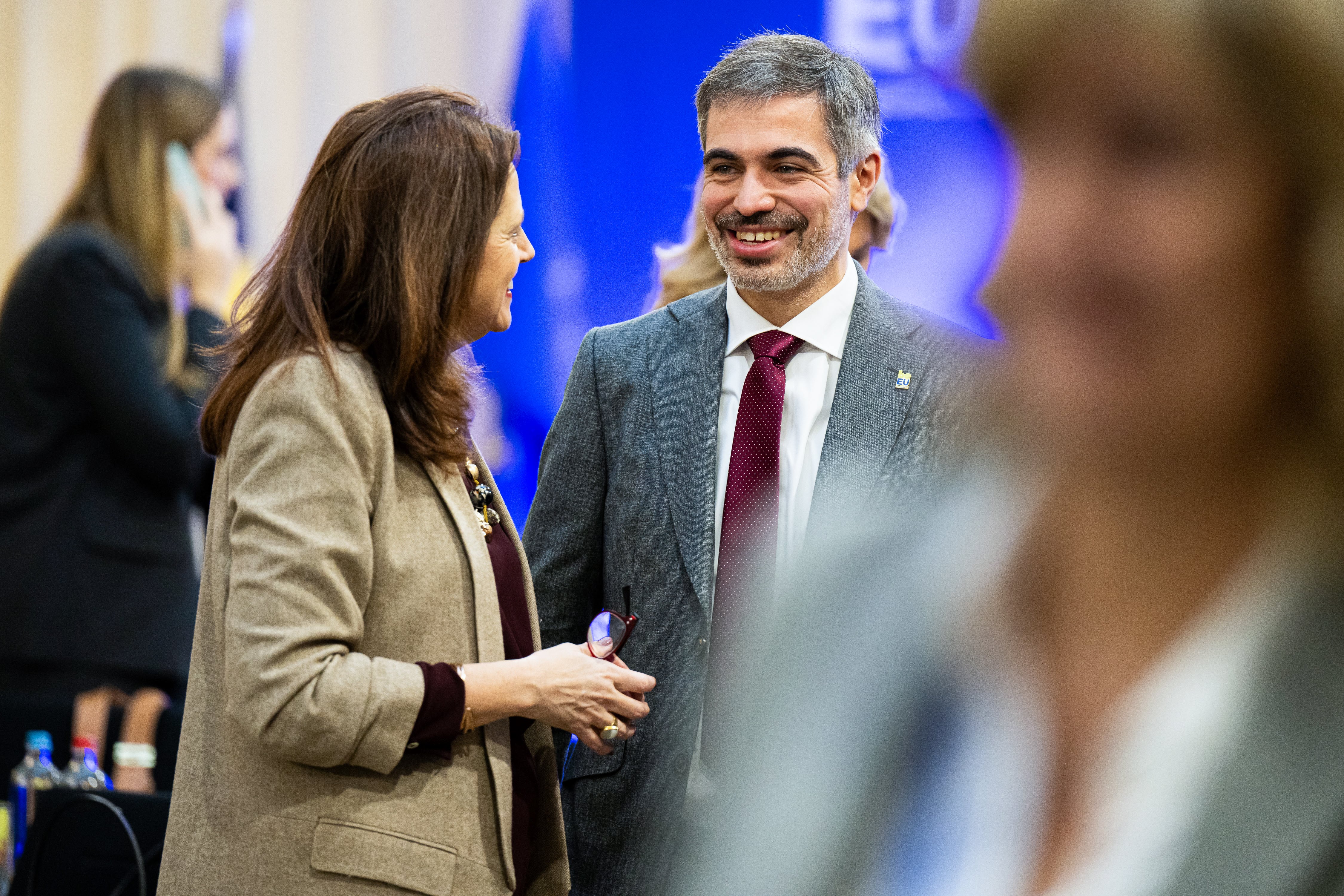 El secretari d&#039;estat per a la UE, Fernando Sampedro, en un Consell informal de Competitivitat.