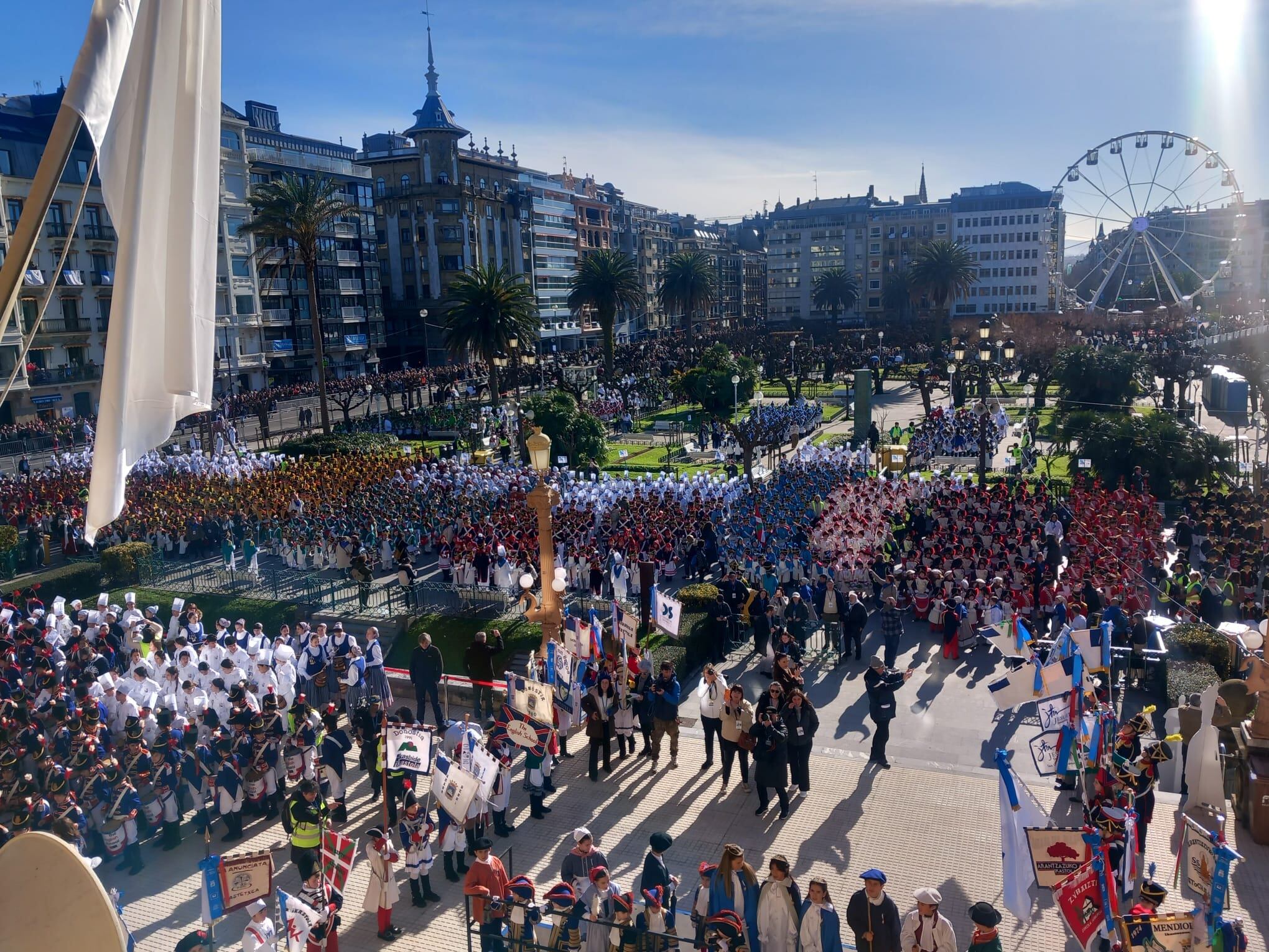 Tamborrada Infantil en Alderdi Eder