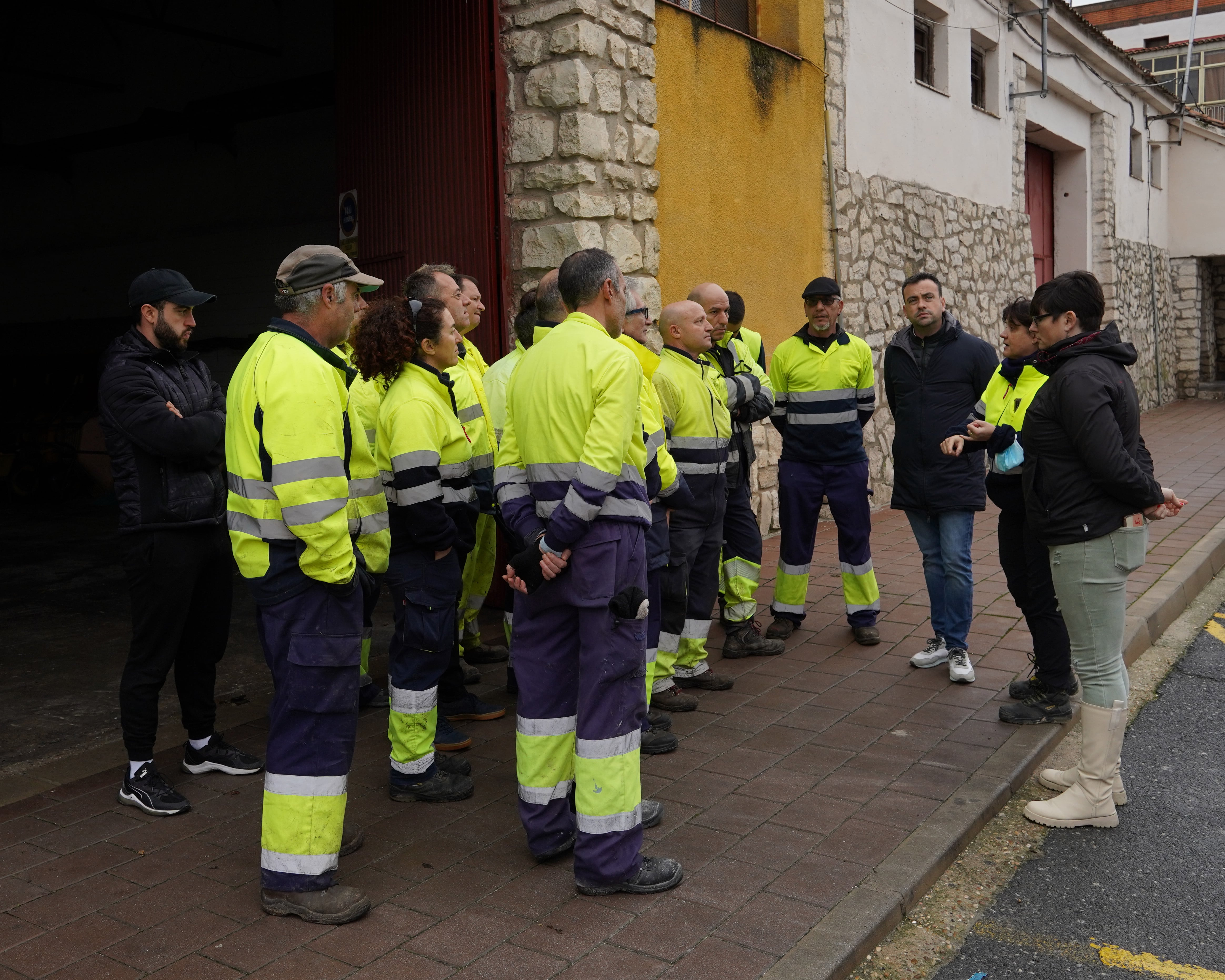 Personal de Servicios Municipales que participó en uno de los procesos de estabilización de empleo en Cuéllar en 2024