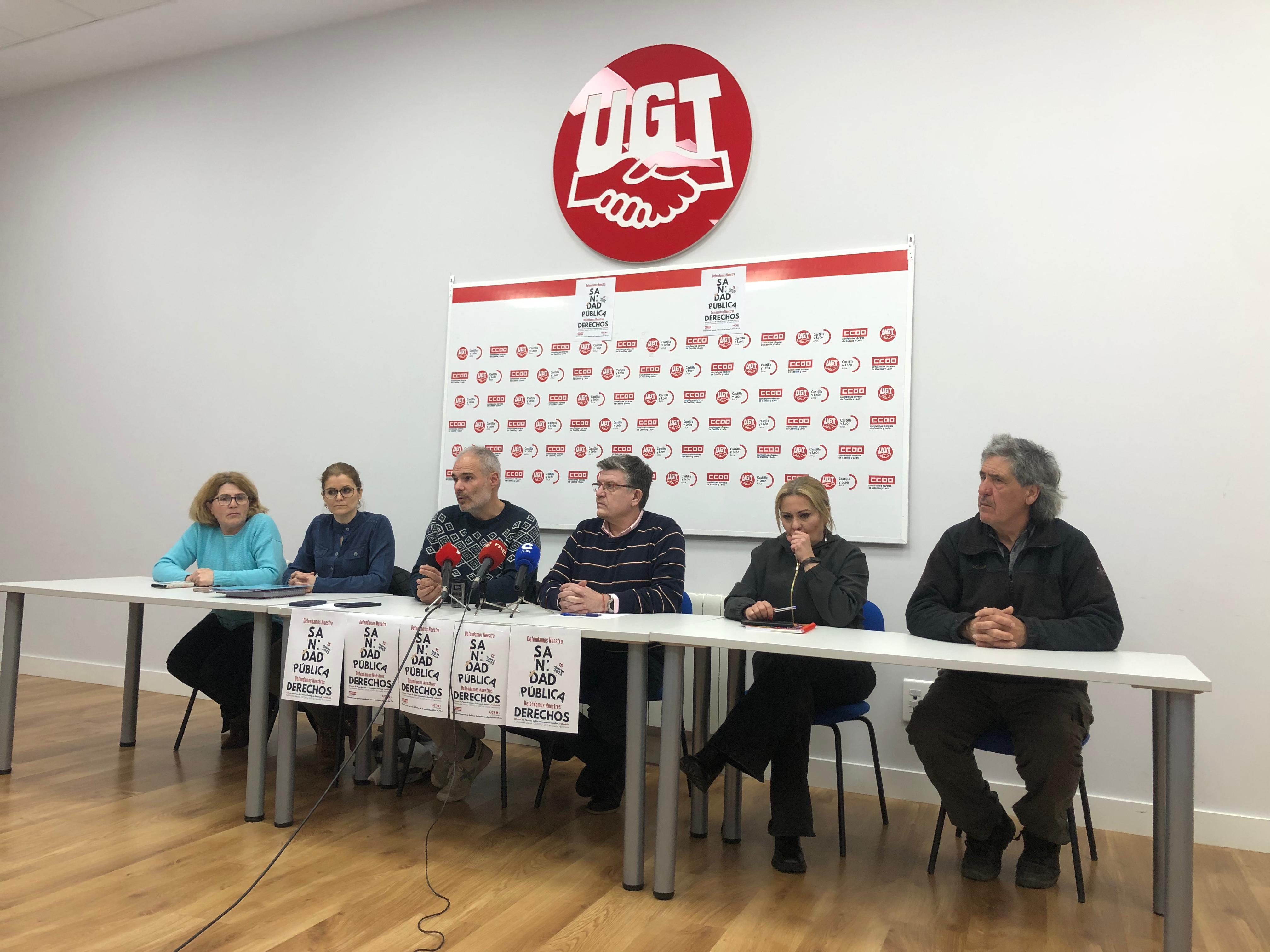 Sindicatos y plataformas por la Sanidad Pública presentan la movilización del 15 de marzo