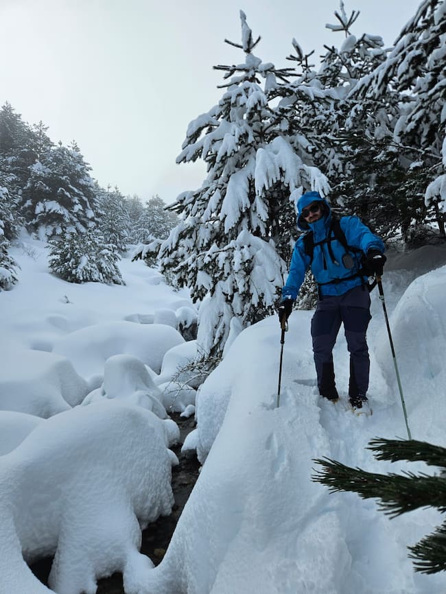Sergio en la nieve