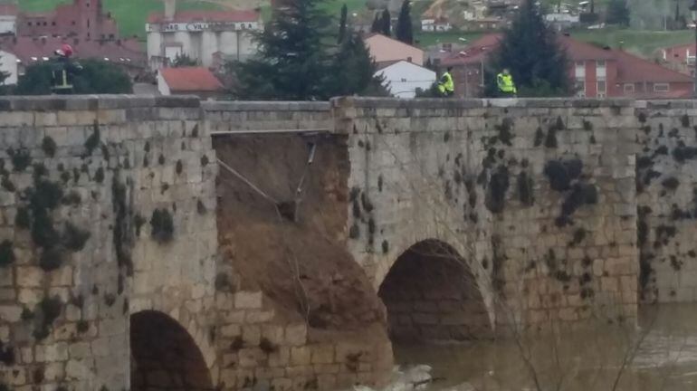 Estado en el que ha quedado el puente