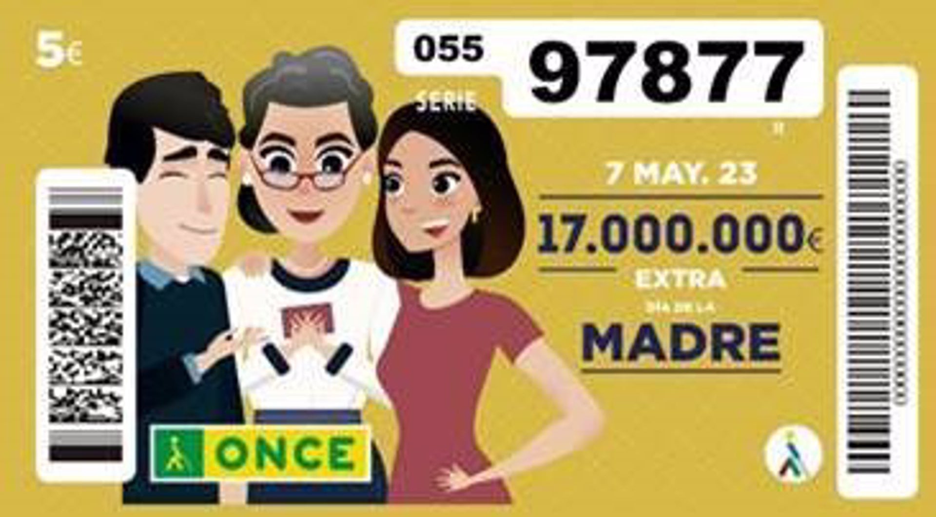 Sorteo extraordinario del Día de la Madre de la ONCE