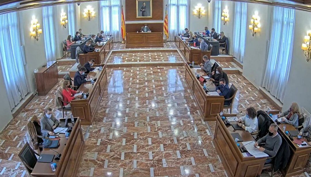 Imagen de archivo del pleno municipal.