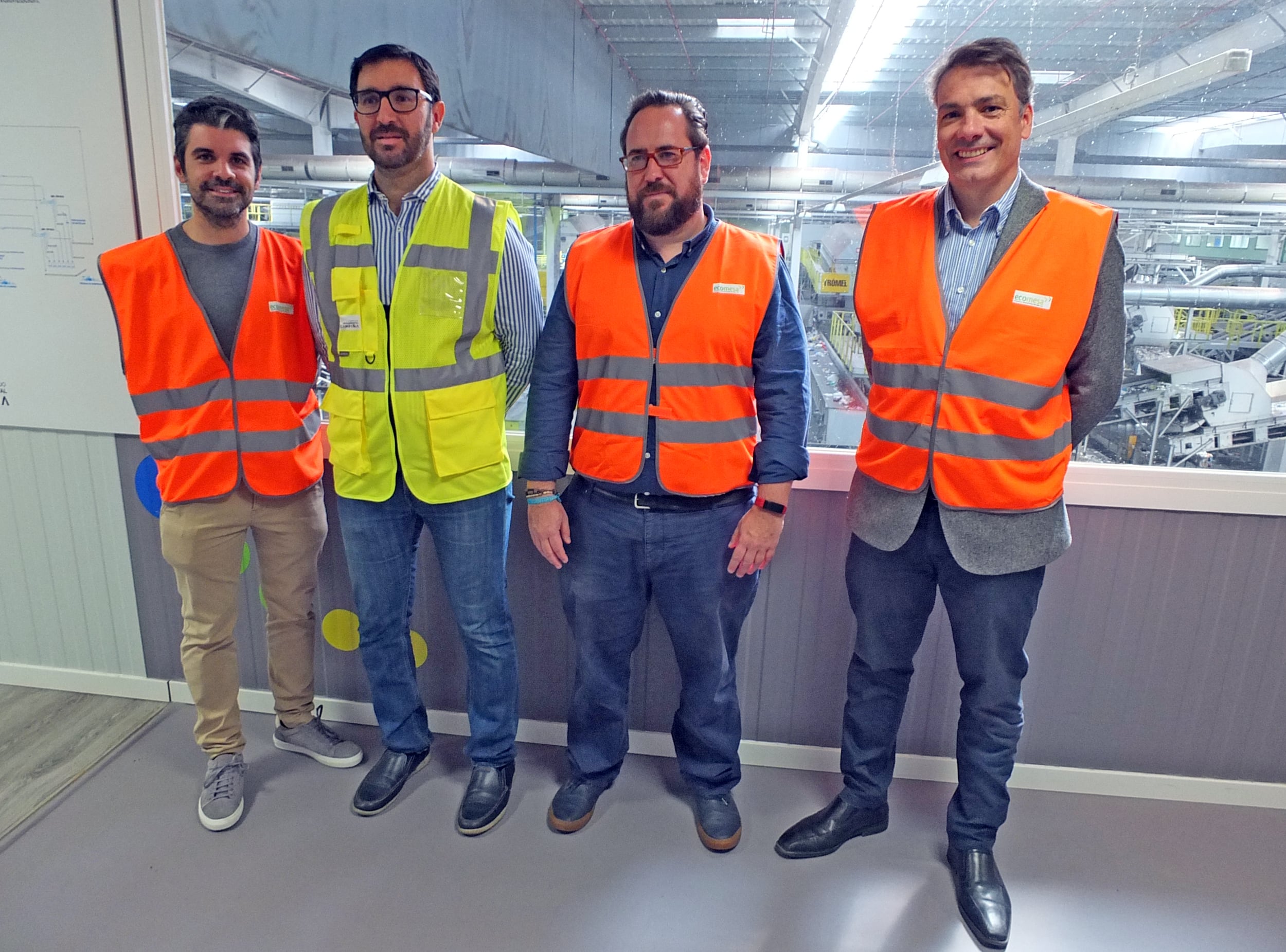 Jorge Alberto Campos, alcalde de Paracuellos de Jarama, ha visitado el Complejo Medioambiental de Reciclaje de Loeches