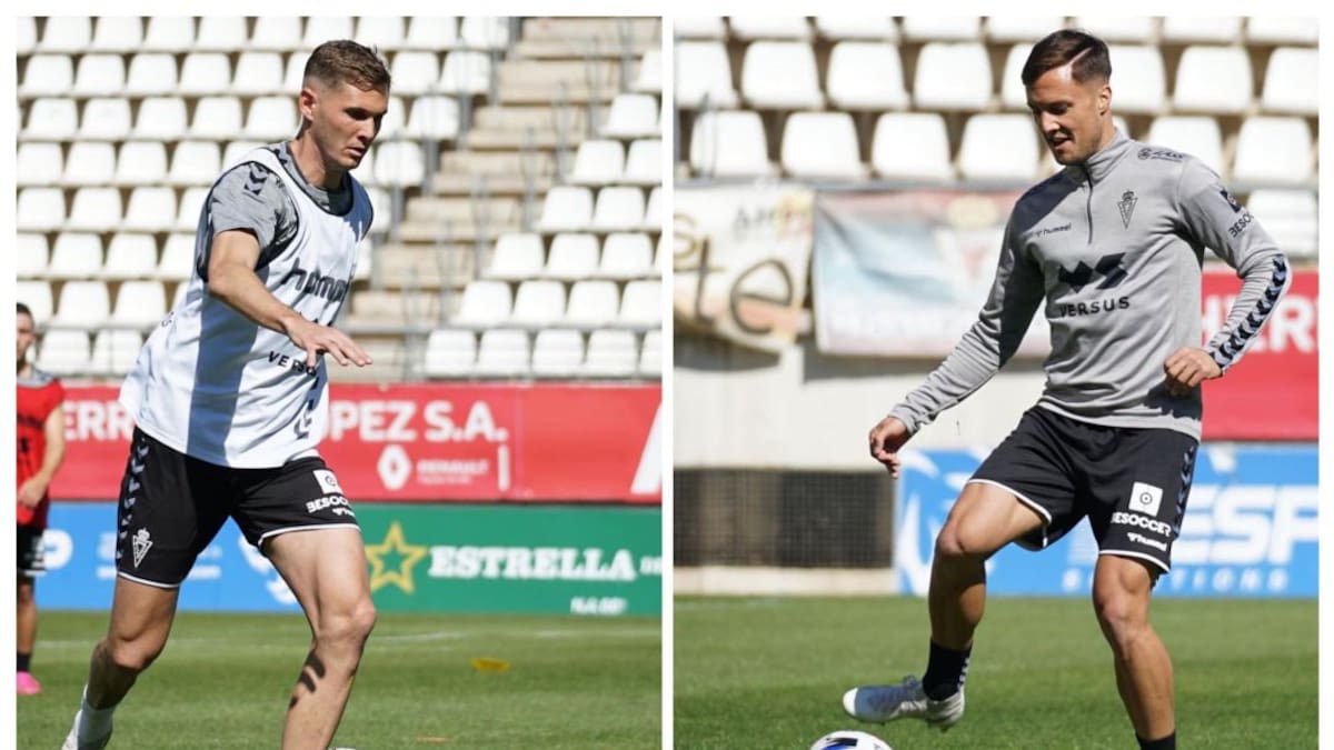 El futuro dispar de Edu Luna y Adán Gurdiel en Real Murcia