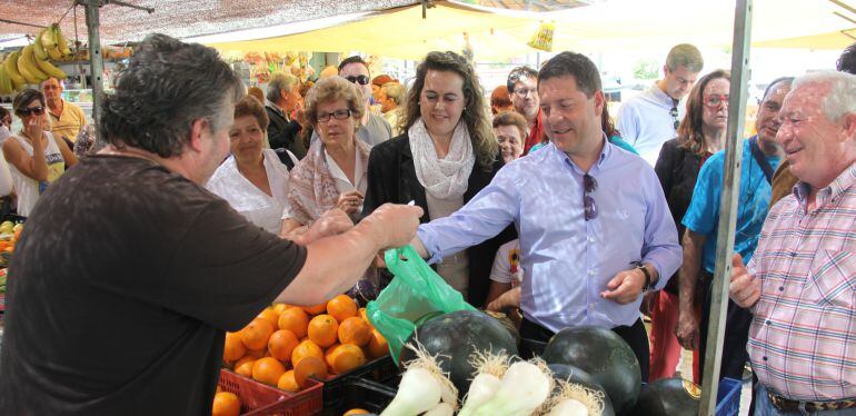 Emiliano García Page en Villarrubia de Santiago (Toledo)