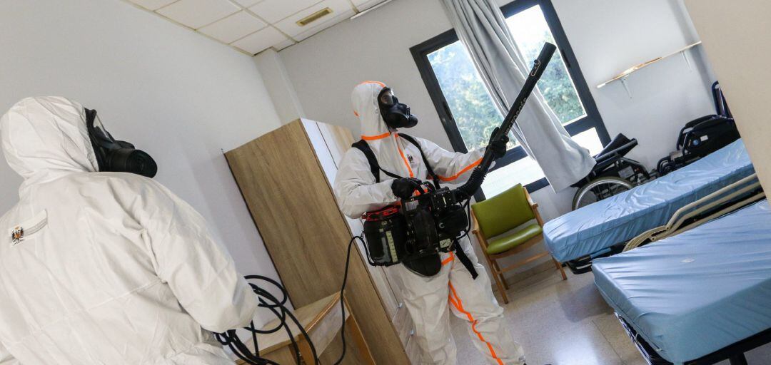 Desinfección integral de una residencia de ancianos.