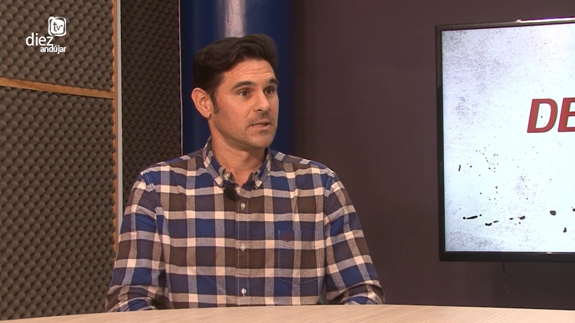 Diego Corbella en nuestros estudios de SER Andújar y Diez Tv Andújar.