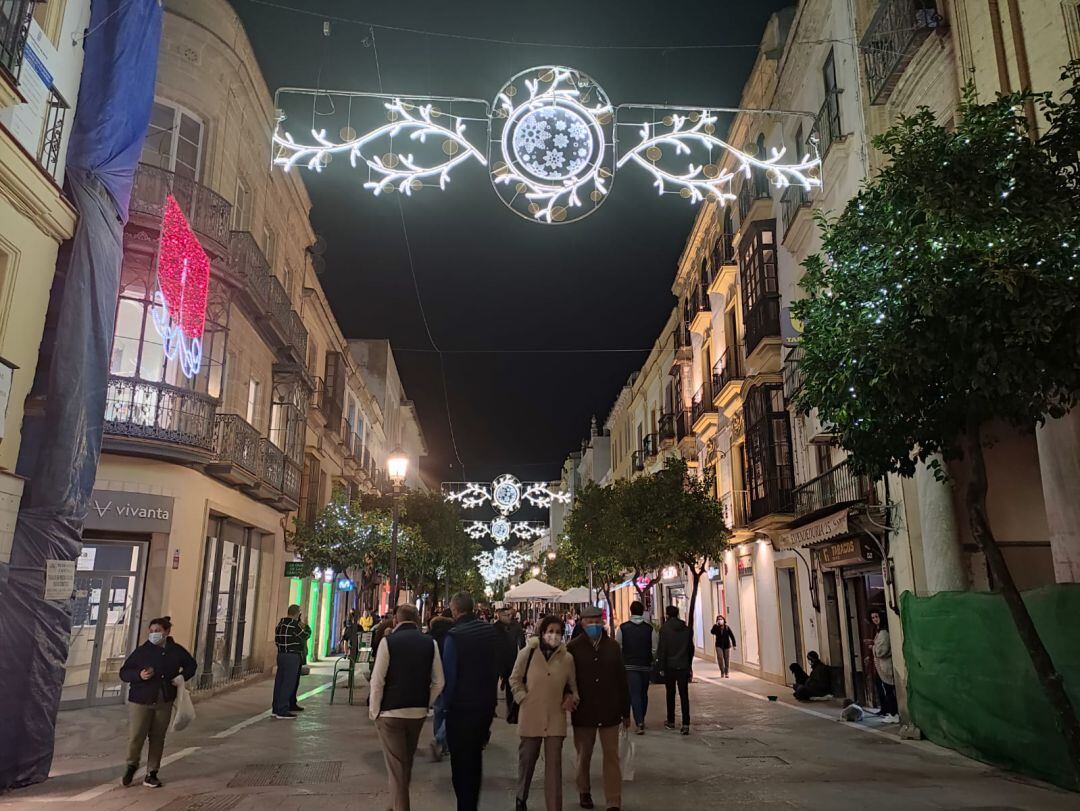 Calle Larga en el centro de Jerez