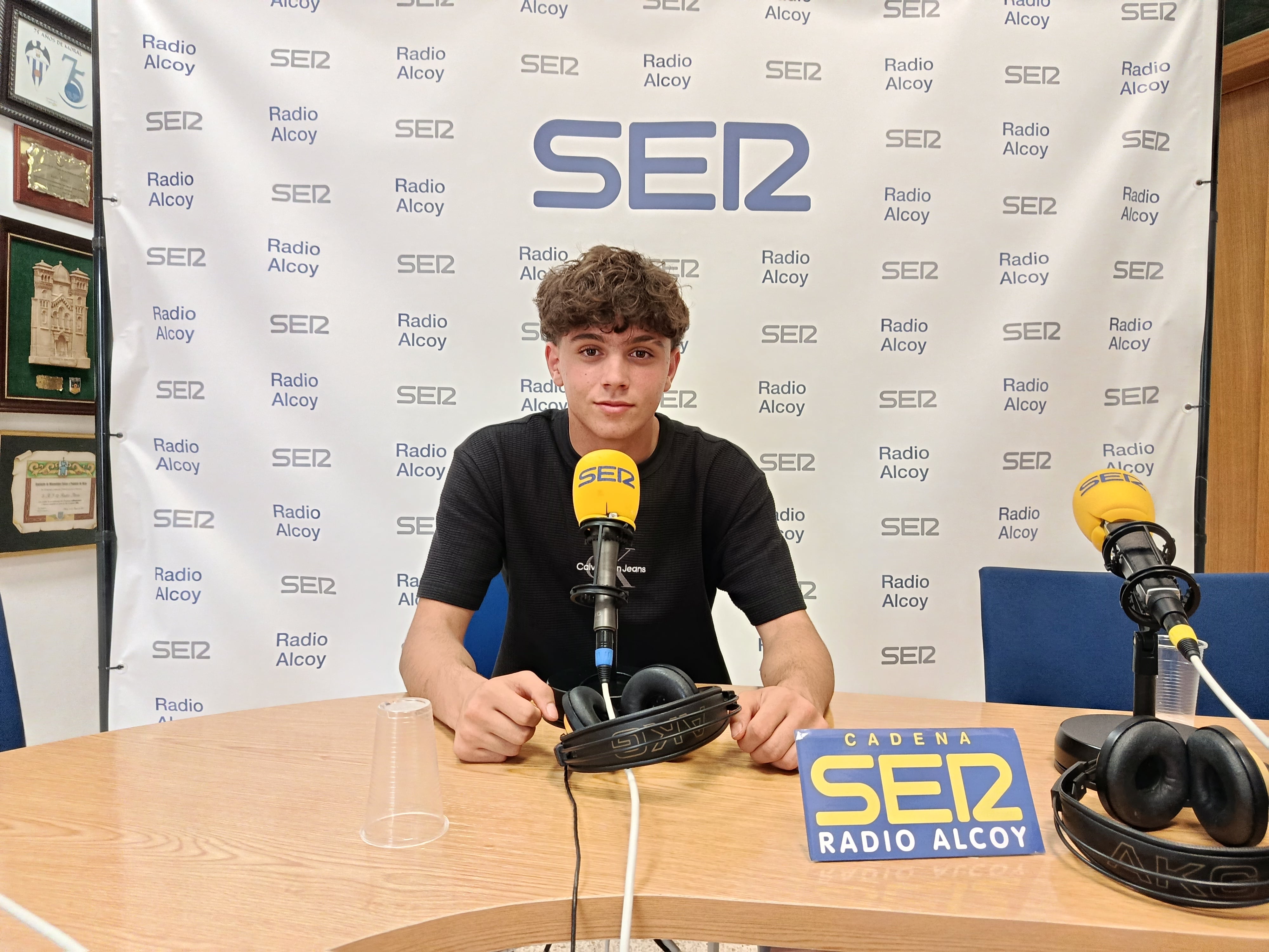 Joan Gómez, portero de Alcoy del Atlético de Madrid infantil