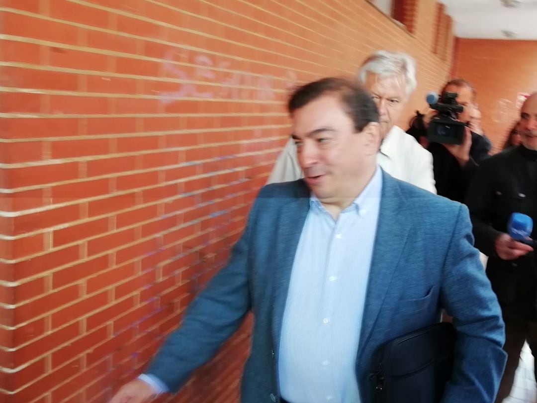 Joaquín Hermoso, entrando en los Juzgados de Puertollano