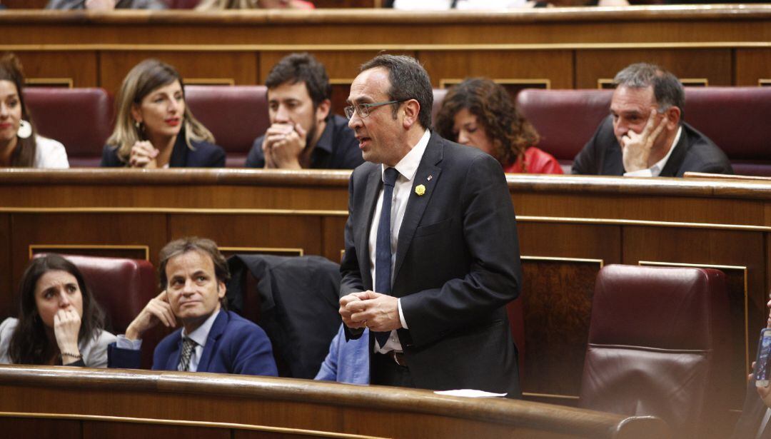 Josep Rull promete su cargo de diputado en el Congreso