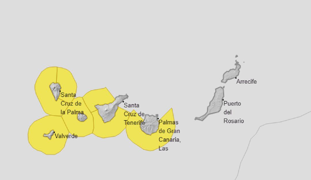 Gran parte de Canarias, en riesgo por fenómenos costeros adversos