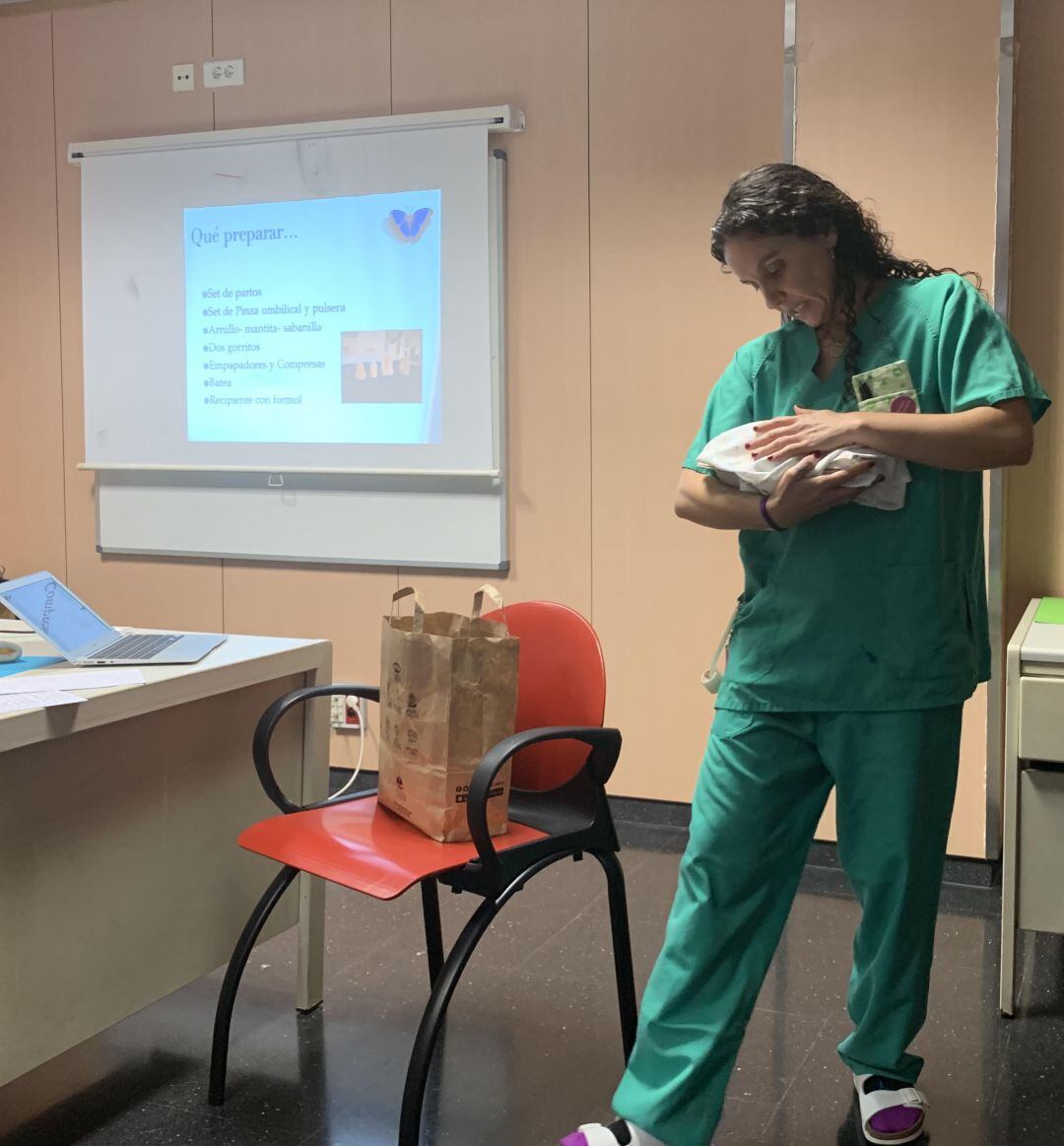 La enfermera Paula Gopar.