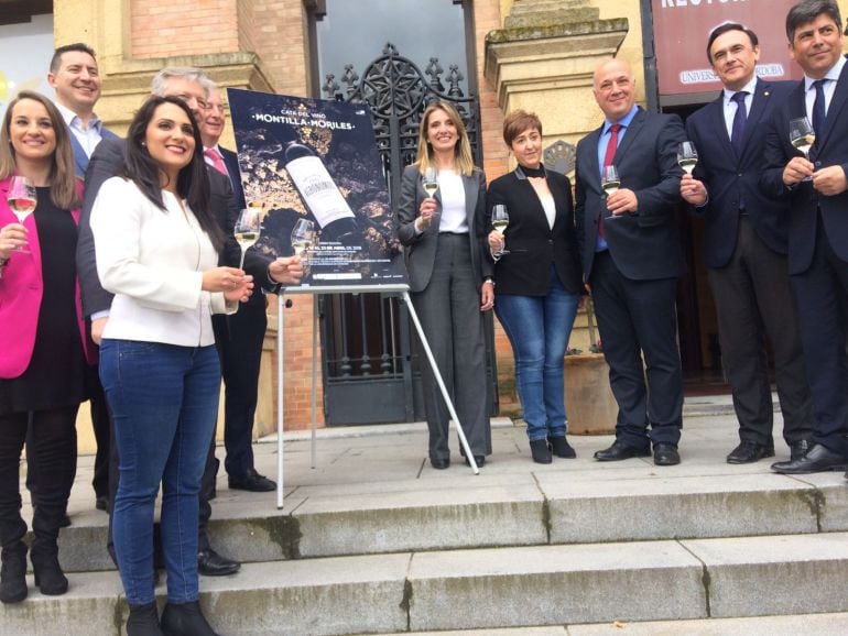 Auroridades durante la presentación de la XXXV Cata del Vino Montilla-Moriles