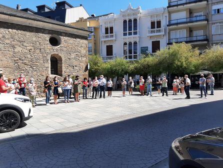 La plaza mayor de Bembibre celebra la concentración