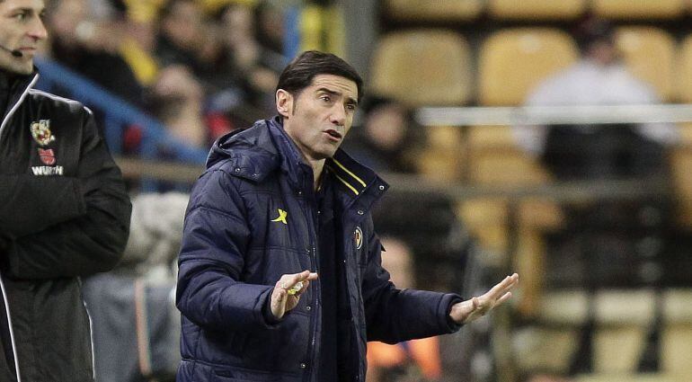 Marcelino García Toral, durante su etapa en el Villarreal