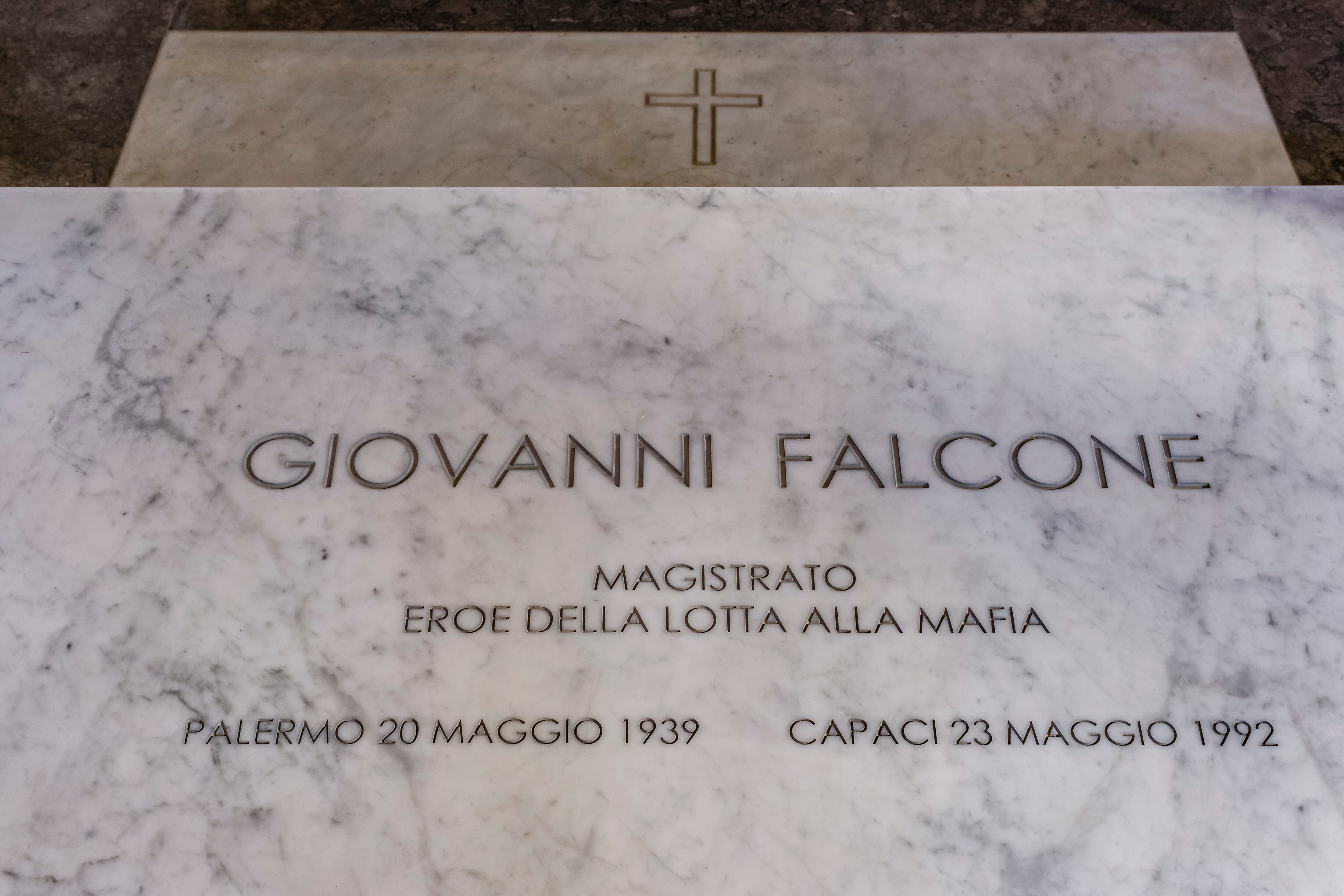 La tumba de Giovanni Falcone en San Domenico.