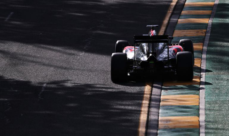 El McLaren de Jenson Button, en Australia